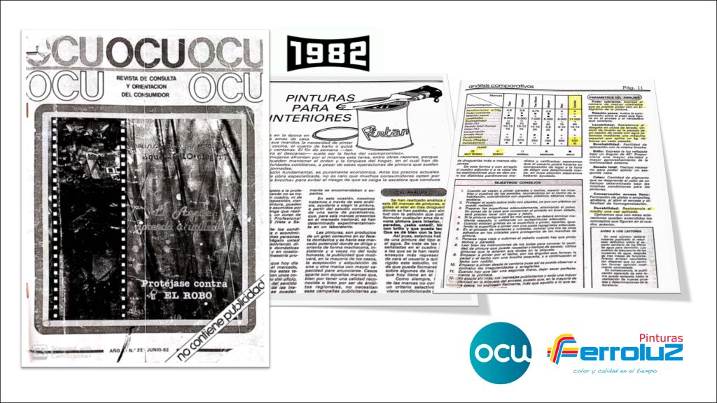 1982: Ferroluz destacada en la revista OCU